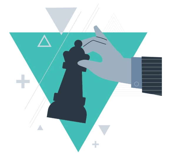 A hand moving a chess piece